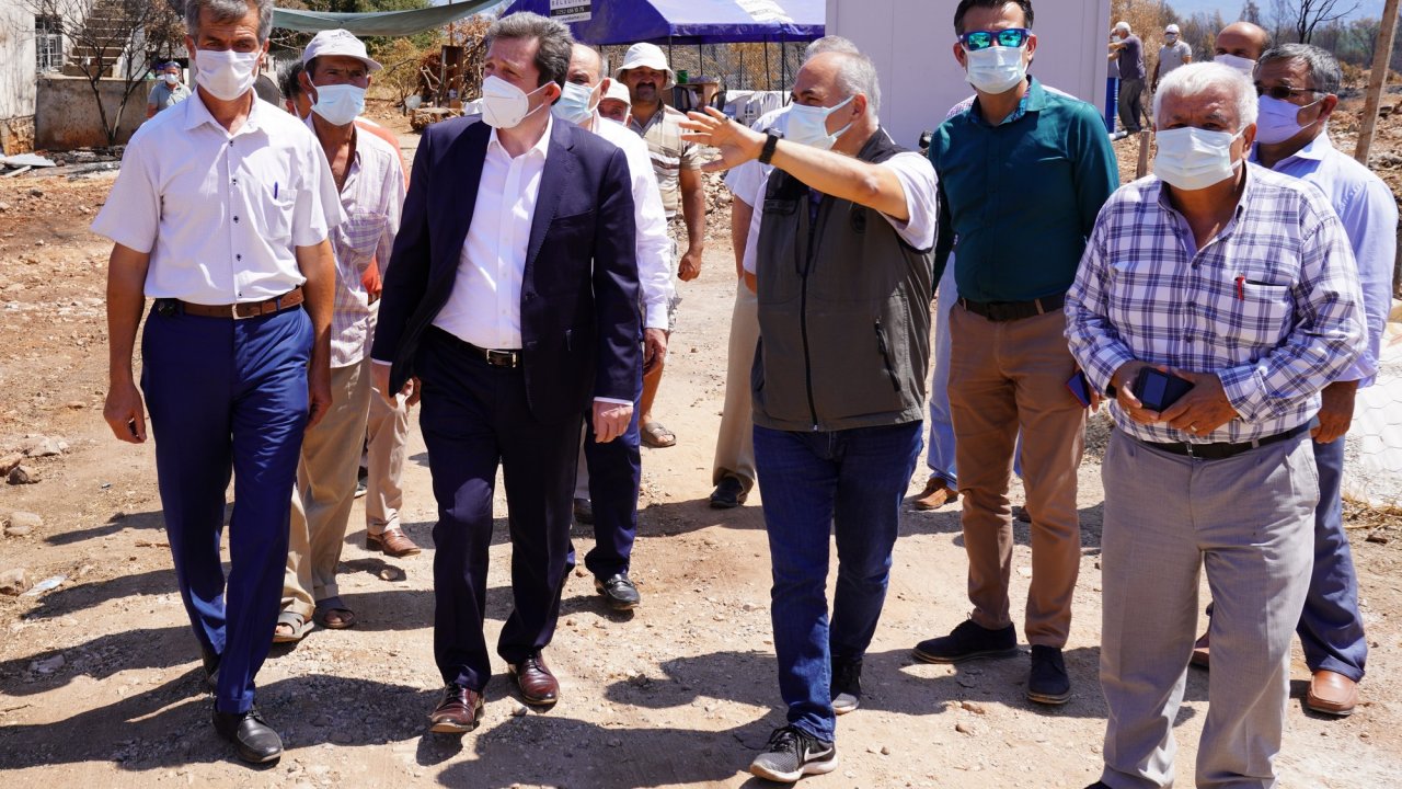 VALİ TAVLI, SEYDİKEMER’DE İNCELEMELERDE BULUNDU