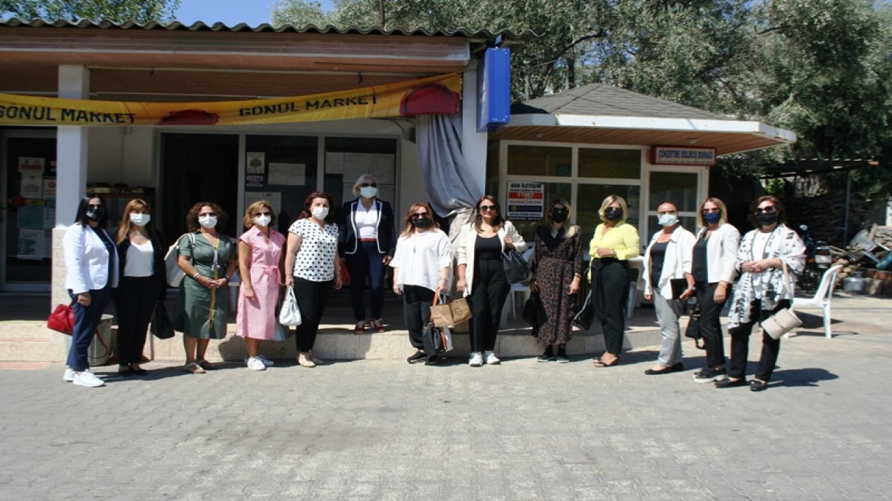 Kadın girişimciler destek için Milas’ın yanan orman alanlarında