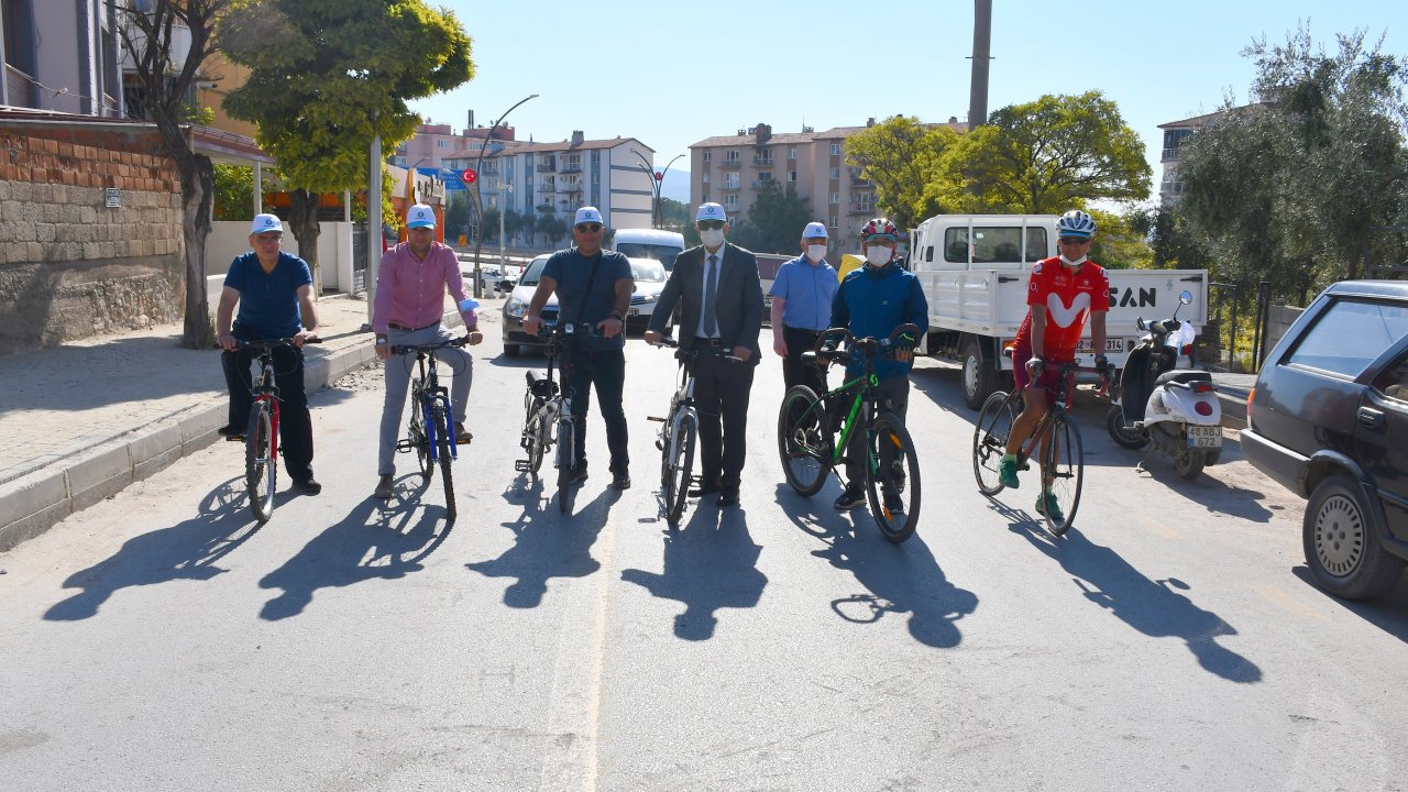 YATAĞAN’DA AVRUPA HAREKETLİLİK HAFTASI İÇİ PEDAL ÇEVİRDİLER