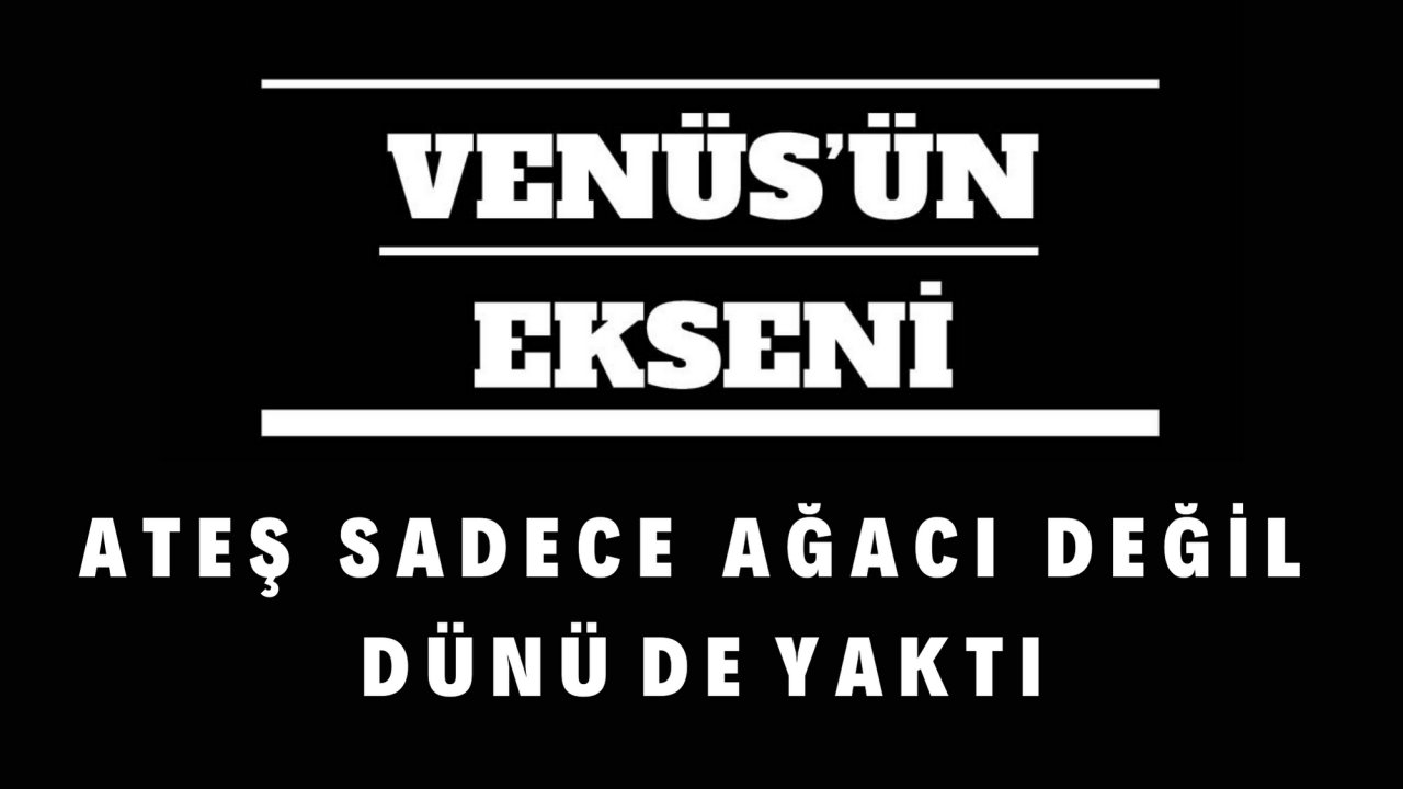 A T E Ş   S A D E C E   A Ğ A C I   D E Ğ İ L   D Ü N Ü  D E  Y A K T I