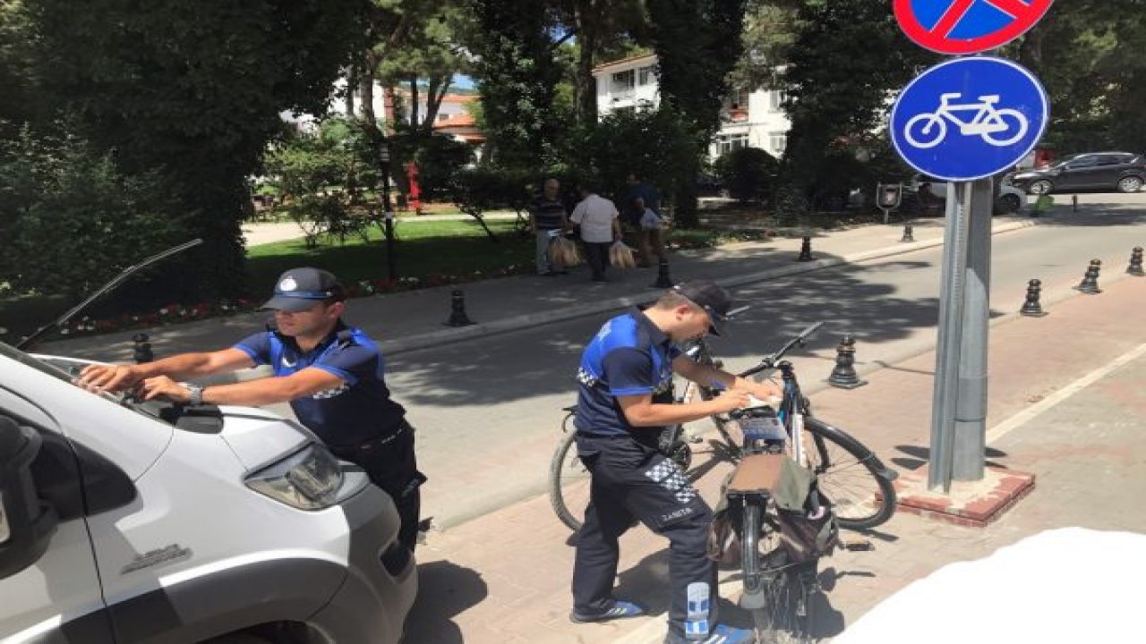 Bisikletli Zabıtalar Görev Başında