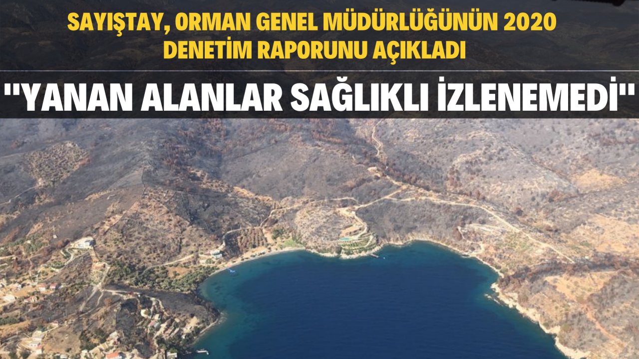 YANAN ALANLAR SAĞLIKLI İZLENEMEDİ