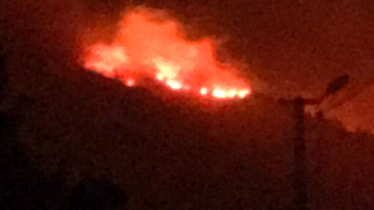 DALAMAN'DA ÇIKAN YANGINA MÜDAHALE DEVAM EDİYOR