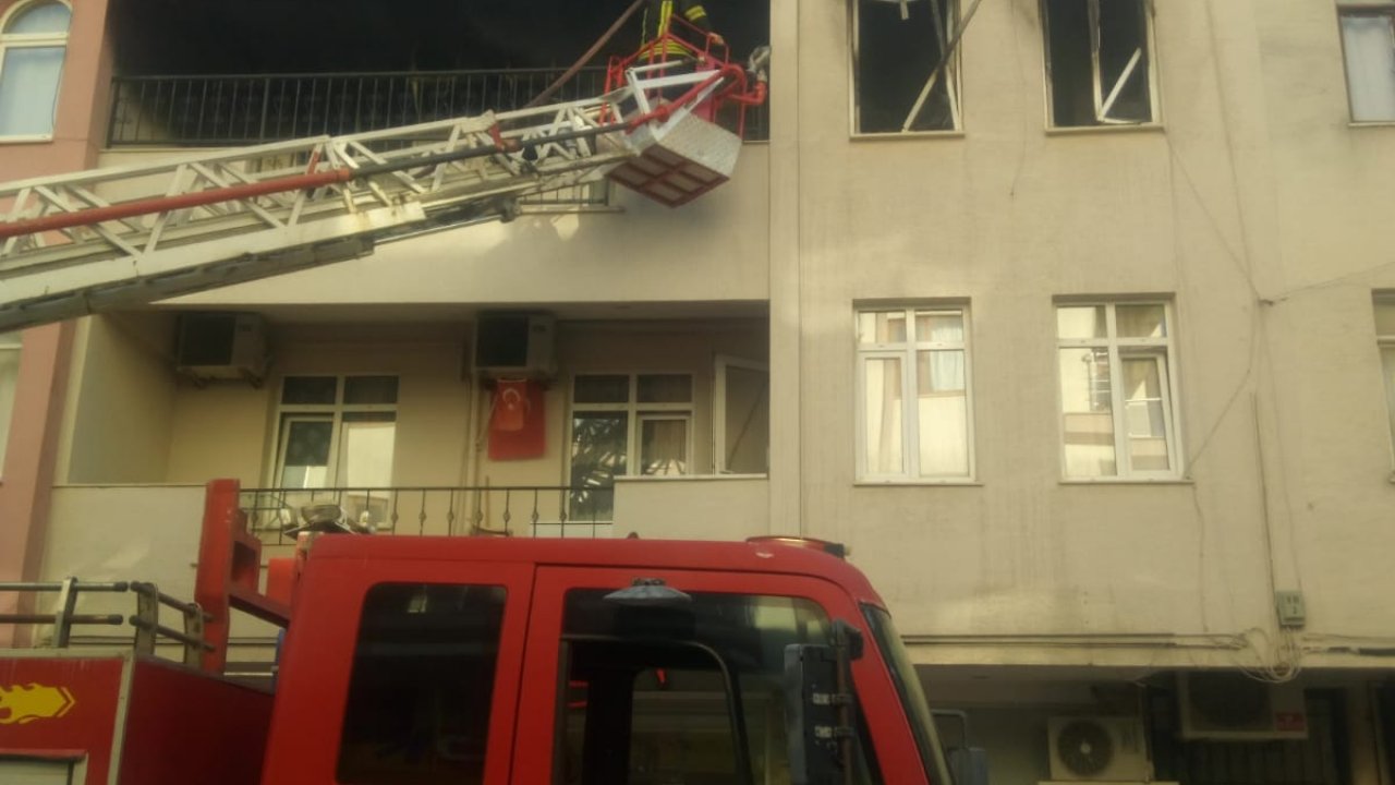 EVDE ÇIKAN YANGIN SÖNDÜRÜLDÜ