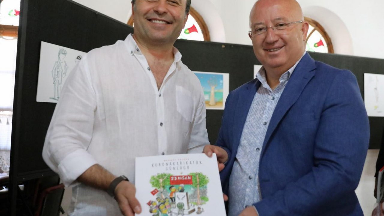 “KORONA KARİKATÜRLERİ” SERGİSİ AÇILDI