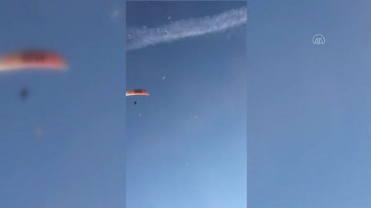 Fethiye'de iki paraşütün çarpışması sonucu 3 kişi yaralandı