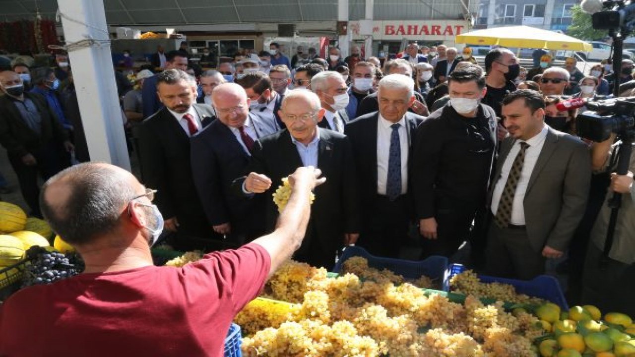 KILIÇDAROĞLU MUĞLA'DA PAZARCILARLA BİR ARAYA GELDİ