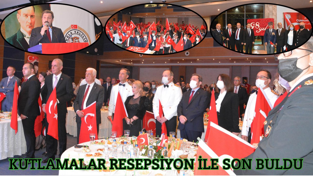 KUTLAMALAR RESEPSİYON İLE SON BULDU