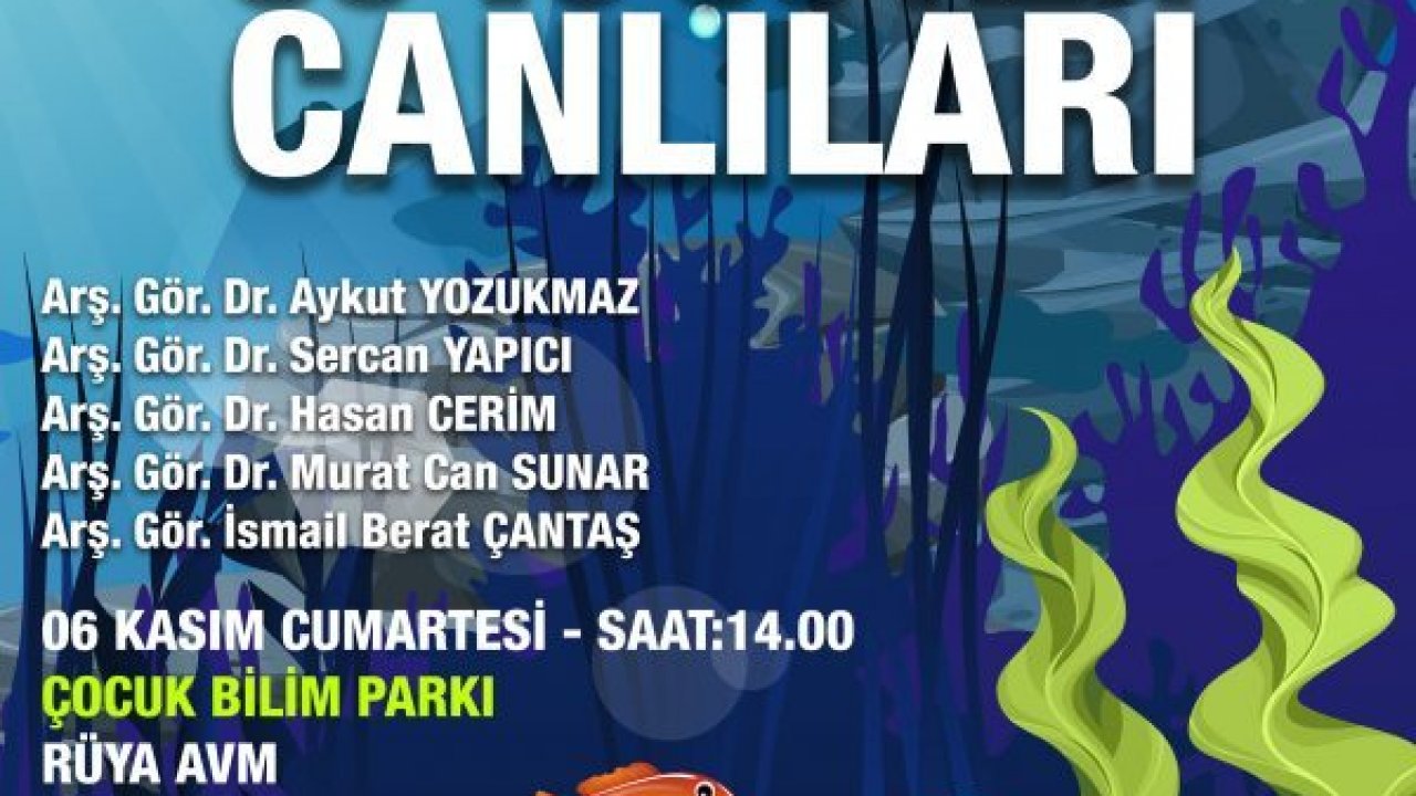ÇOCUK BİLİM PARKINDA SU VE SU ALTI CANLILARI BİLİM ETKİNLİĞİ