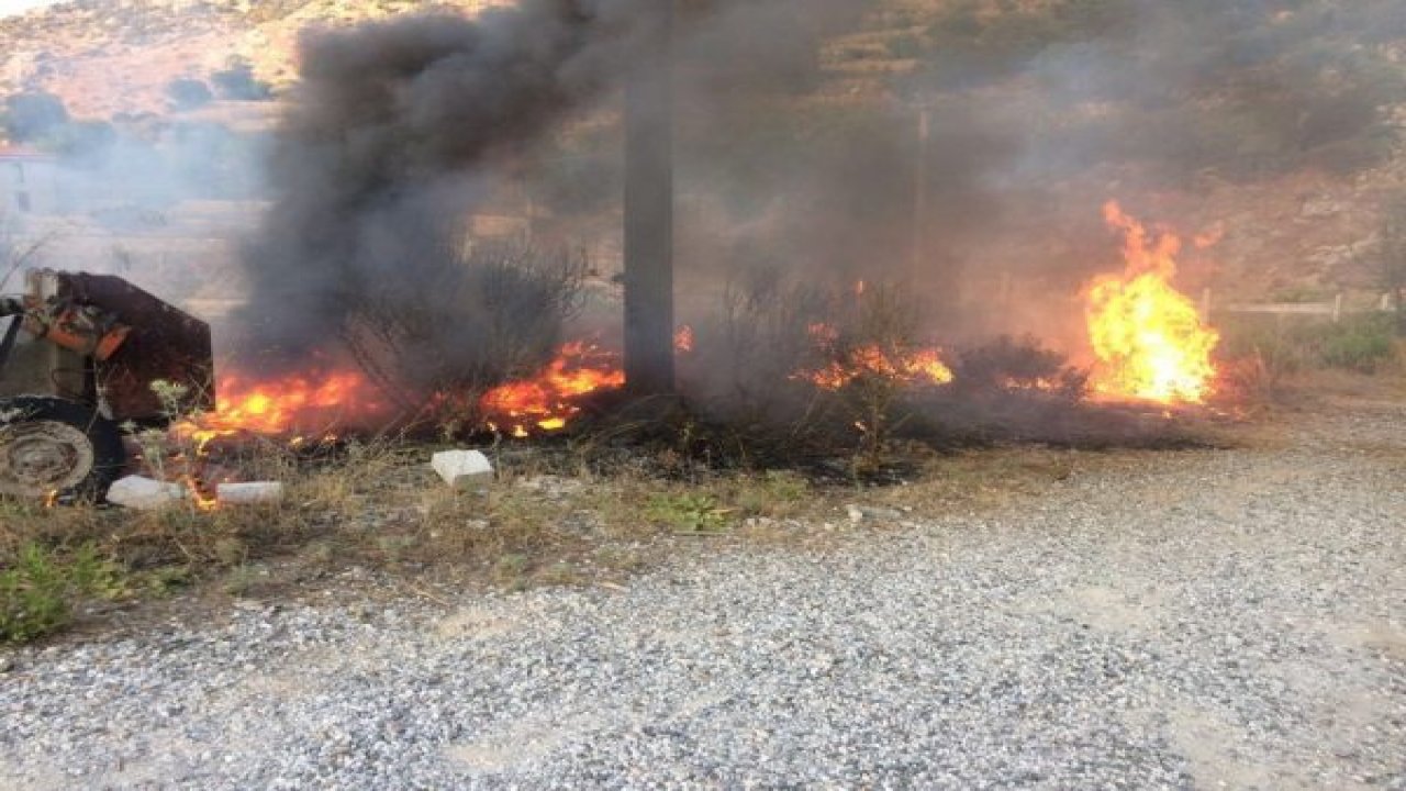 Marmaris’te ot yangını korkuttu