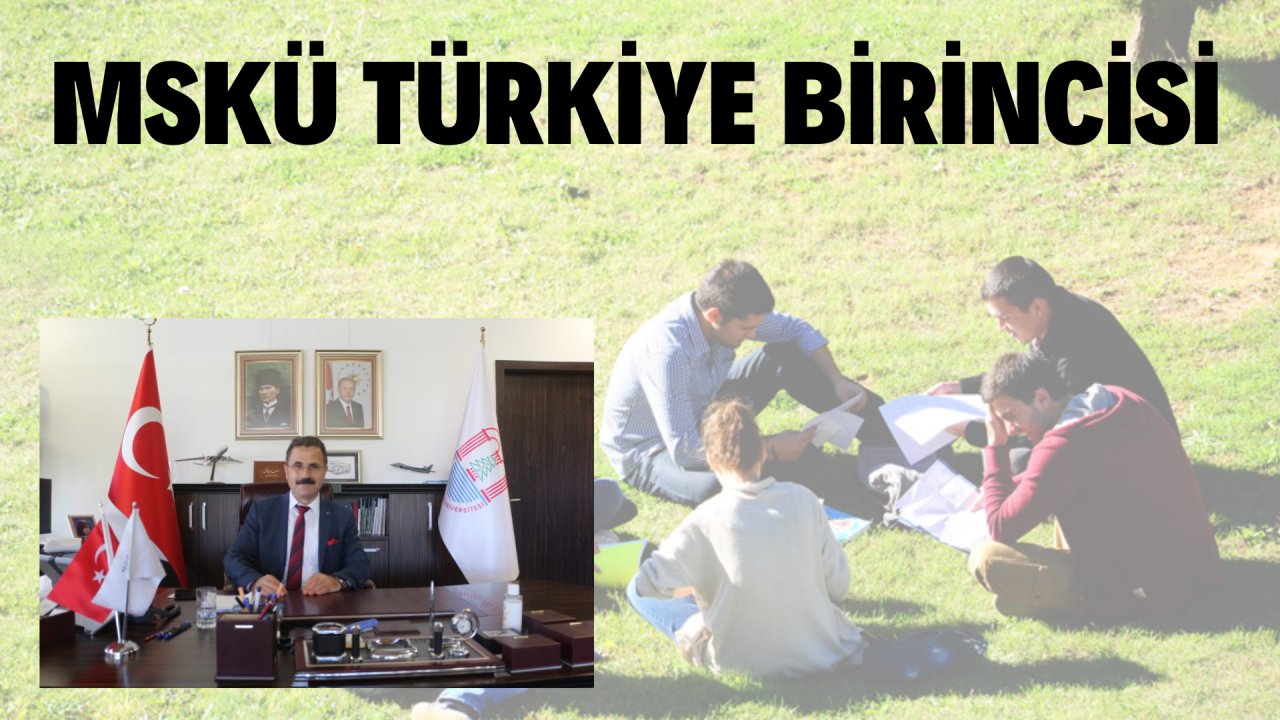 MSKÜ TÜRKİYE BİRİNCİSİ