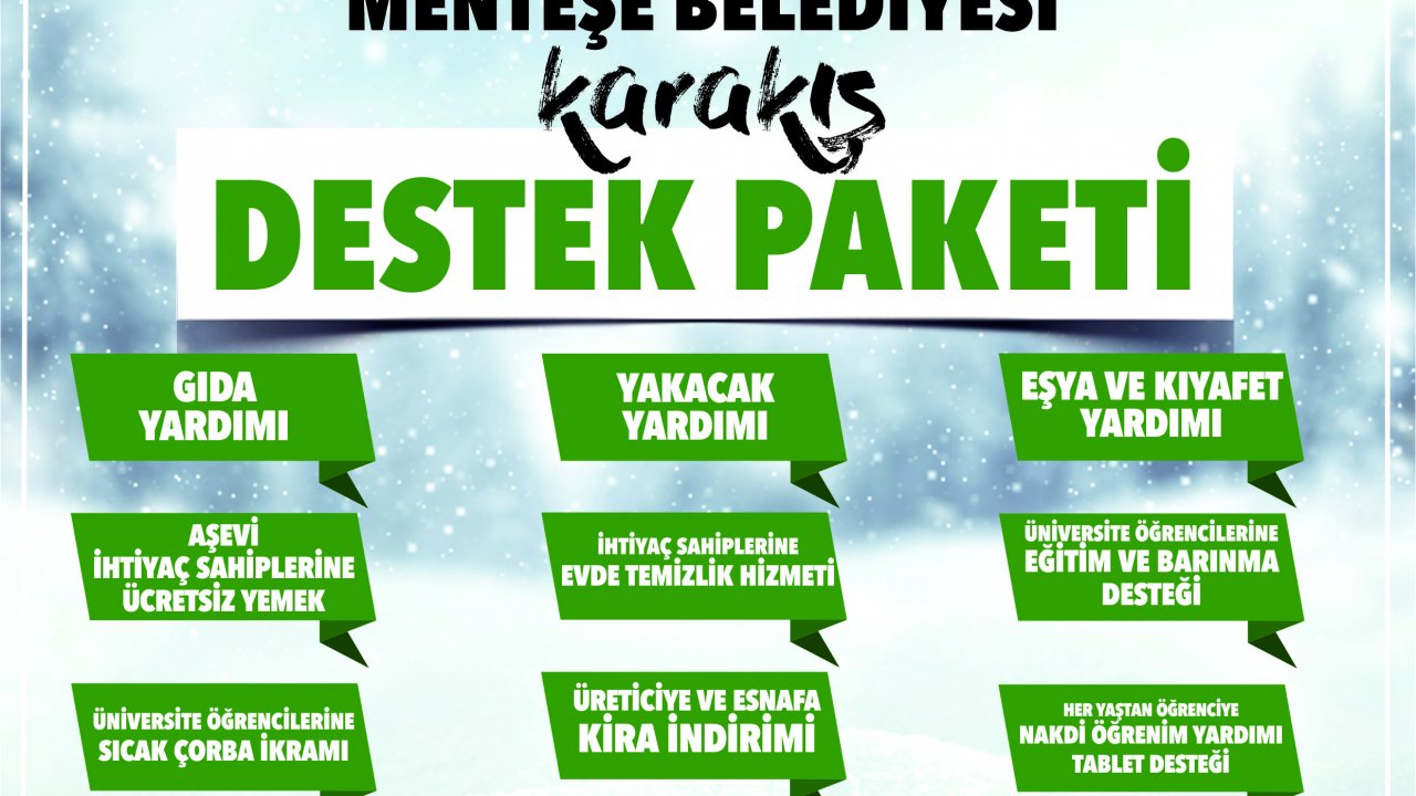  “KARAKIŞ DESTEK PAKETİ” UYGULAMASINA BAŞLADI