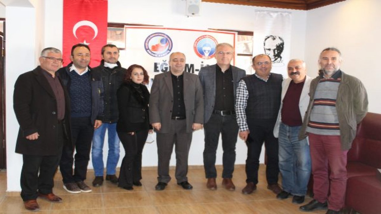 EĞİTİM İŞ MUĞLA ŞUBE BAŞKANI VE HEYETİ GAZETECİLERLE BİR ARAYA GELDİ