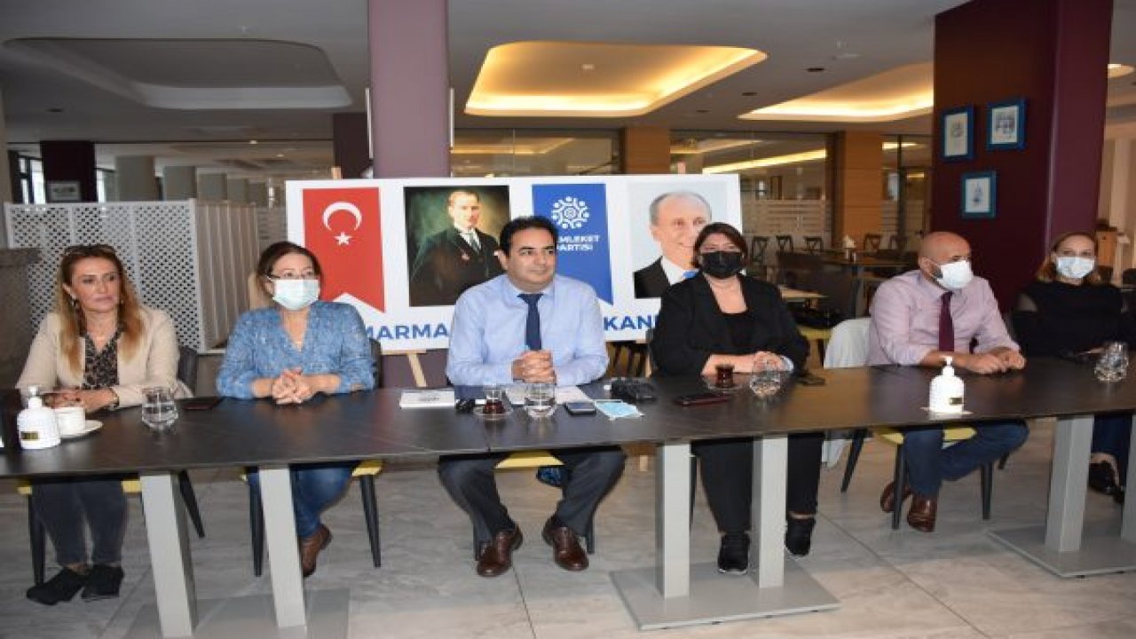 MEMLEKET PARTİSİ MARMARİS İLÇE BAŞKANI KARAAĞAÇ, YÖNETİMİNİ TANITTI
