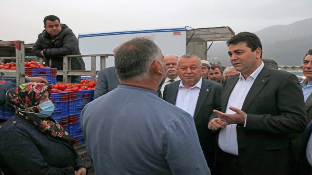 GENEL BAŞKAN UYSAL, MUĞLA'DA TOPTANCI HALİNDE ÜRETİCİLERLE BULUŞTU