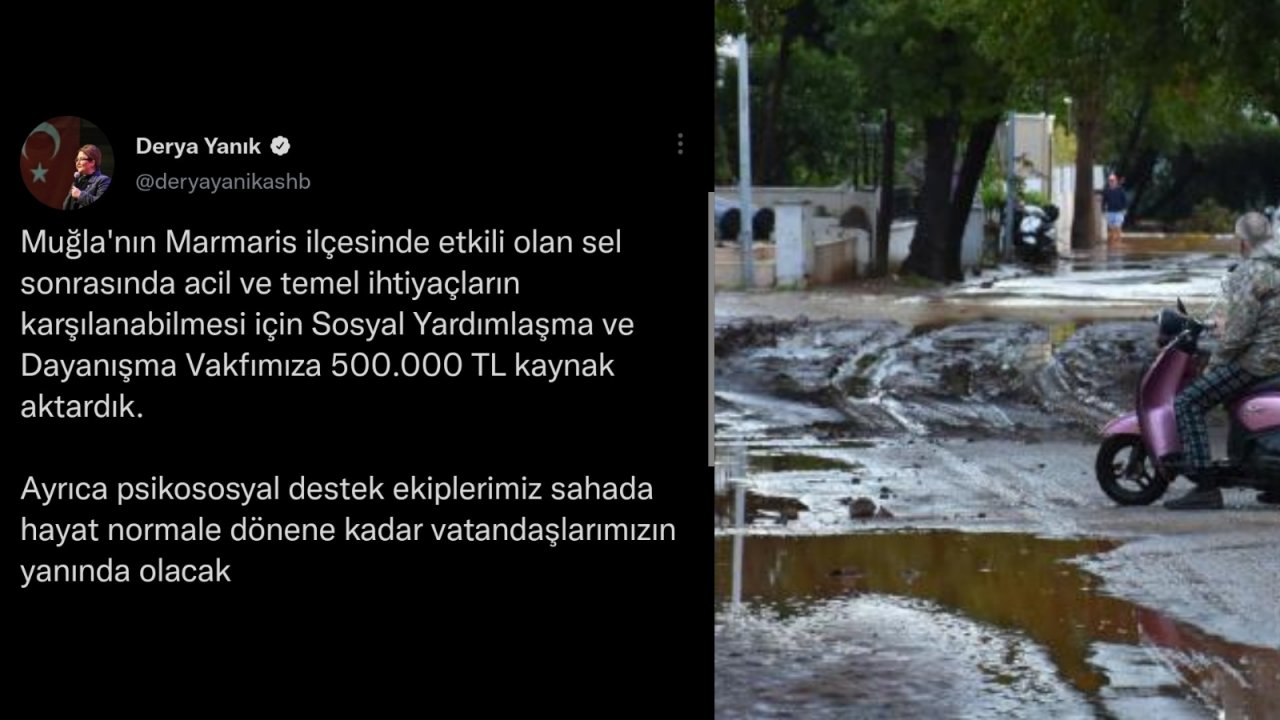 BAKAN YANIK AÇIKLADI: SEL BÖLGESİNE 500 BİN TL KAYNAK AKTARILDI