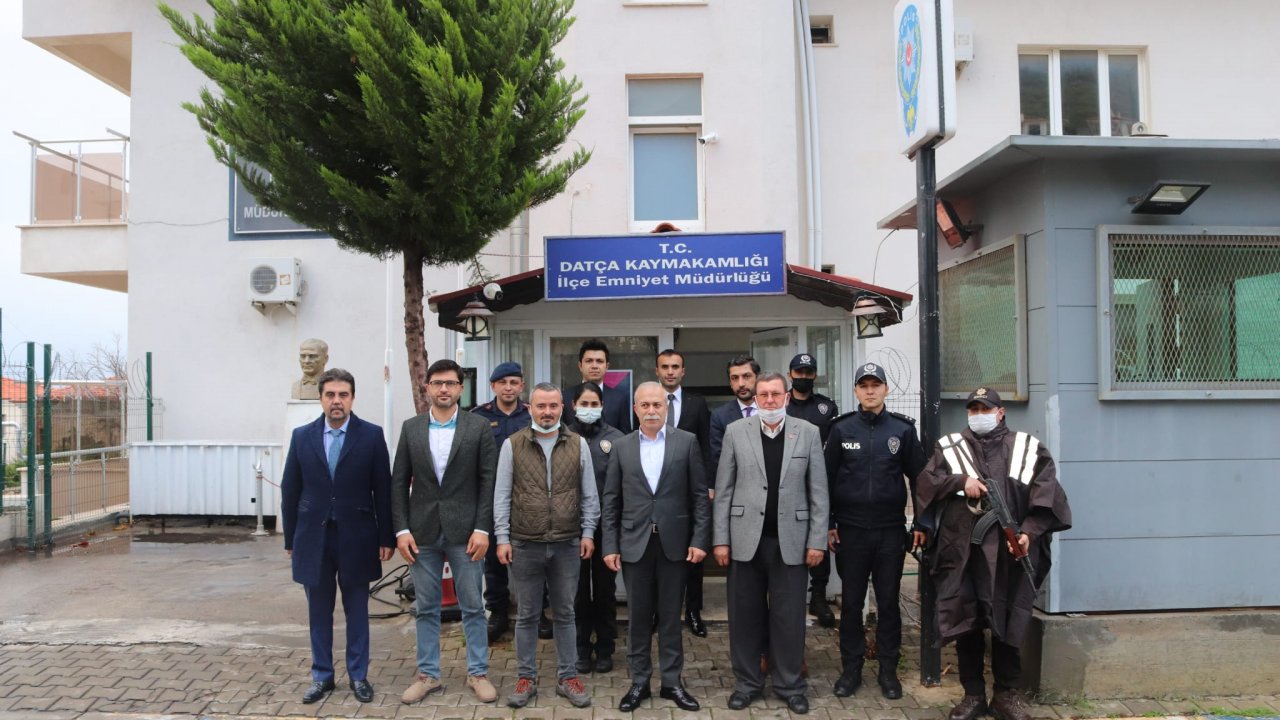 İL EMNİYET MÜDÜRÜ DİLBEROĞLU, DATÇA'DA MUHTARLARLA BİR ARAYA GELDİ