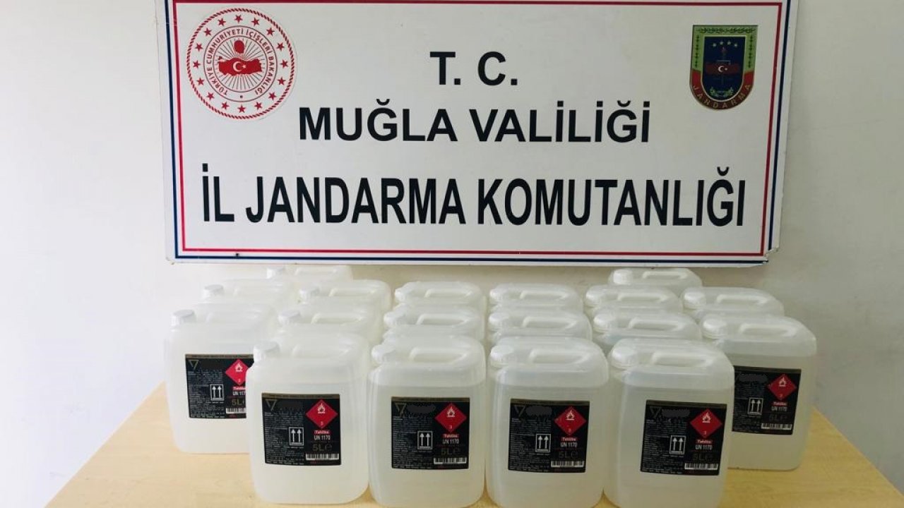 90 LİTRE ETİL ALKOL ELE GEÇİRİLDİ