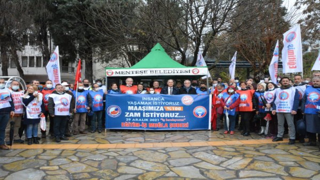 EĞİTİMCİLERDEN “YÜZDE 100 ZAM İSTİYORUZ” AÇIKLAMASI
