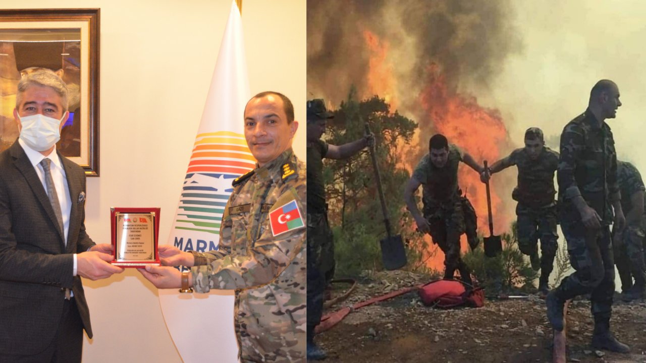 AZERİ ALEV SAVAŞÇISINDAN MARMARİS’E ZİYARET