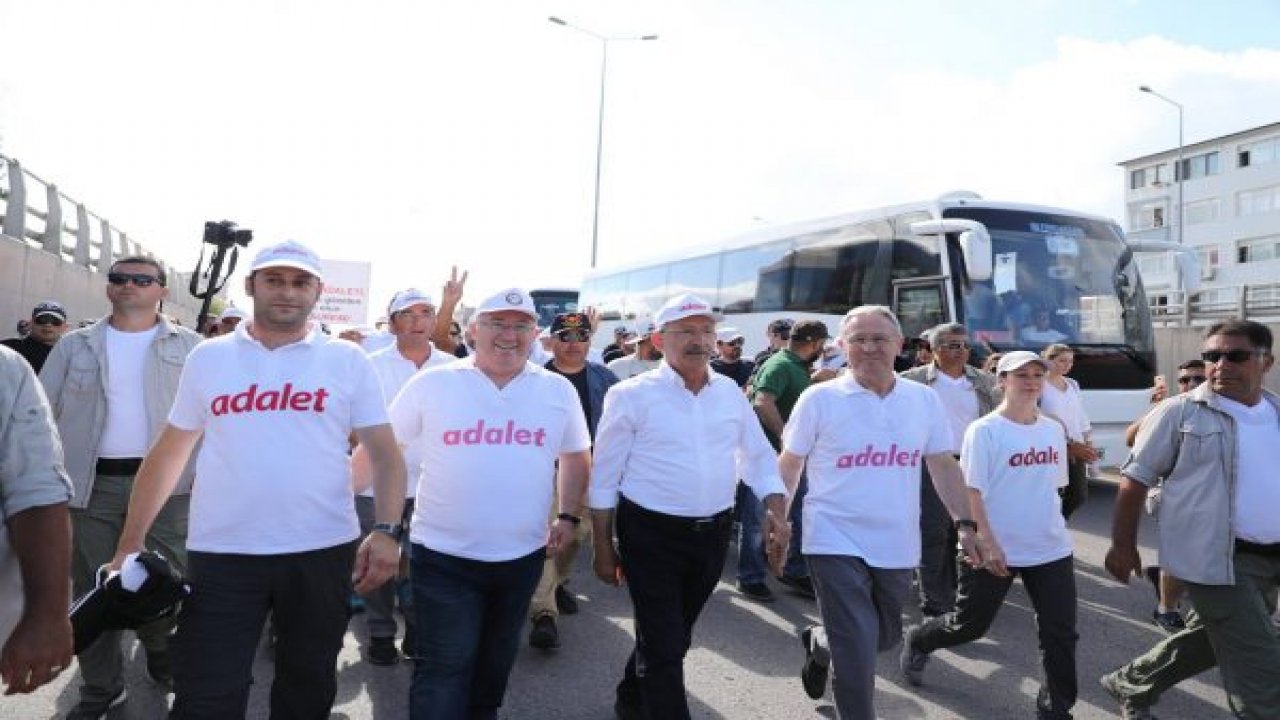 Adalet yürüyüşüne Menteşe’den destek