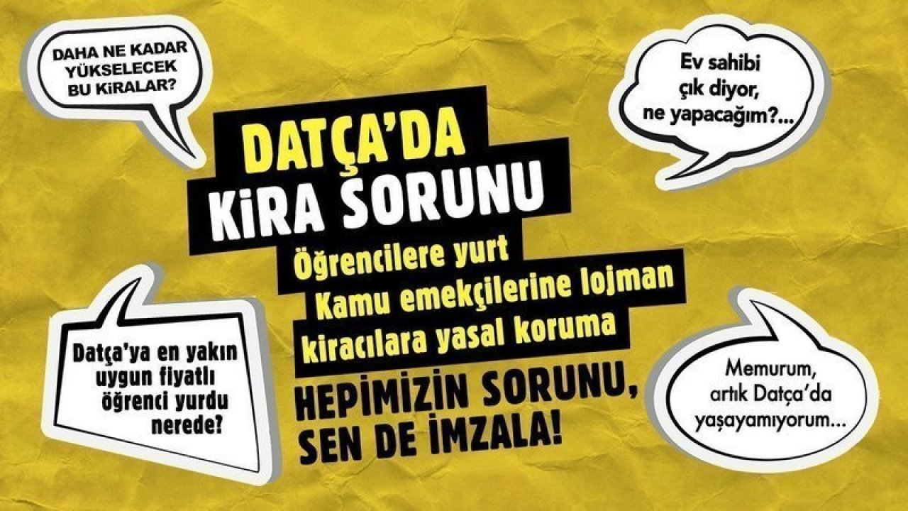 FAHİŞ KİRALARA İMZA KAMPANYASI BAŞLATTILAR