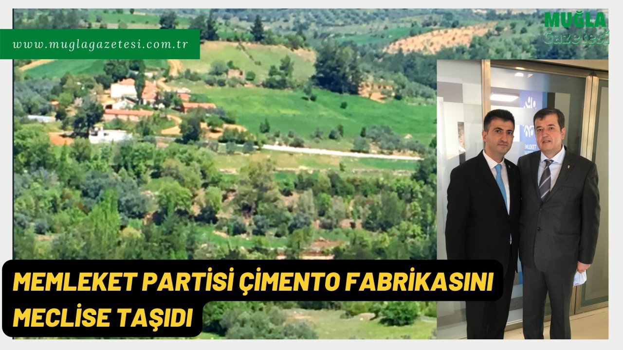 MEMLEKET PARTİSİ ÇİMENTO FABRİKASINI MECLİSE TAŞIDI