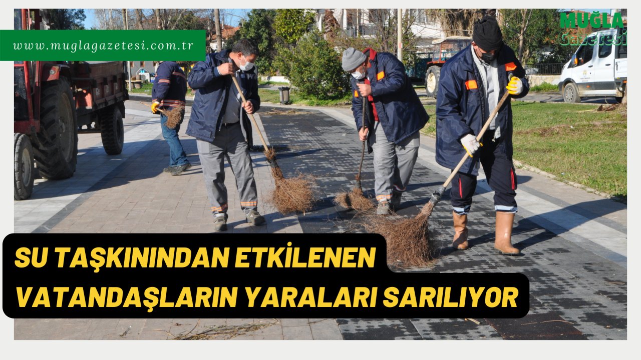 SU TAŞKININDAN ETKİLENEN VATANDAŞLARIN YARALARI SARILIYOR