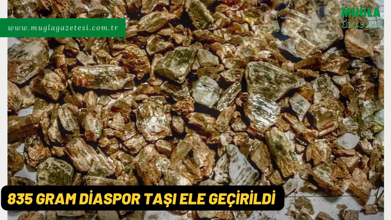 835 GRAM DİASPOR TAŞI ELE GEÇİRİLDİ