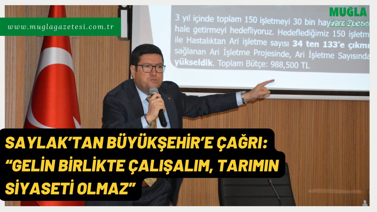 “TARIMIN SİYASETİ OLMAZ”