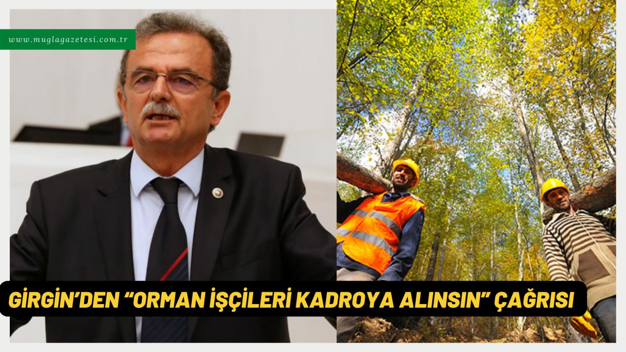 GİRGİN’DEN “ORMAN İŞÇİLERİ KADROYA ALINSIN” ÇAĞRISI
