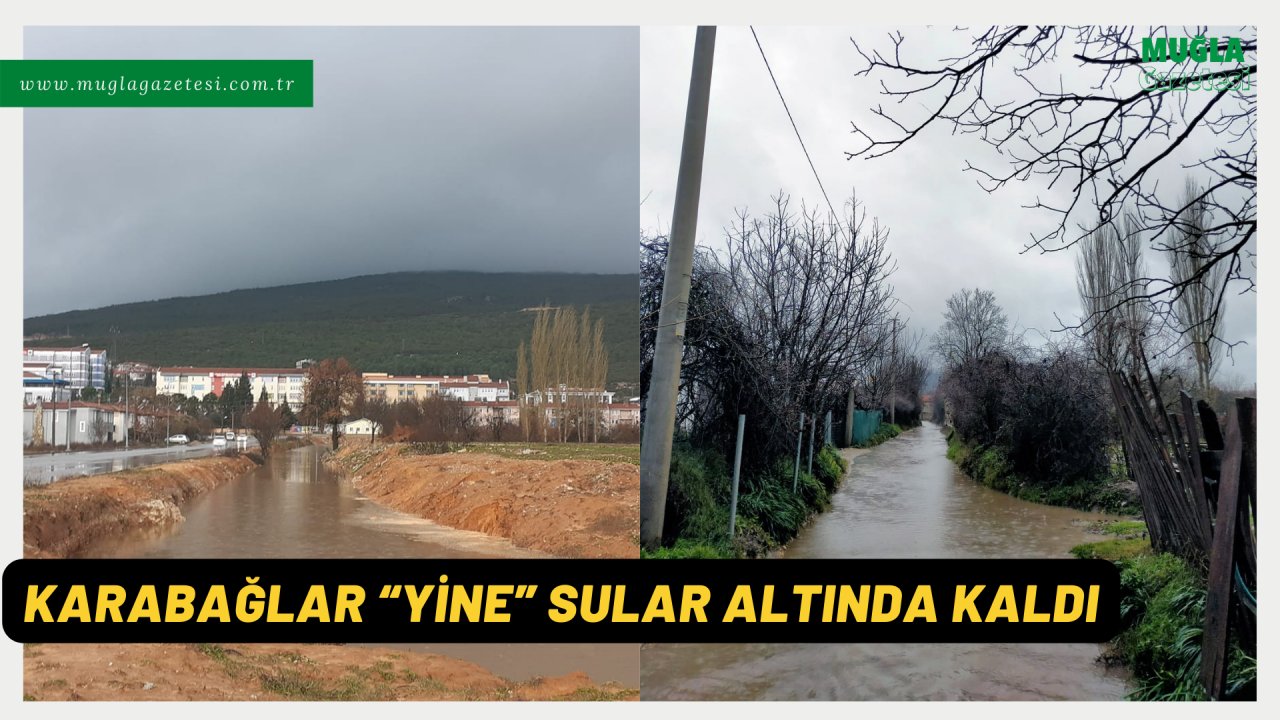 KARABAĞLAR “YİNE” SULAR ALTINDA KALDI