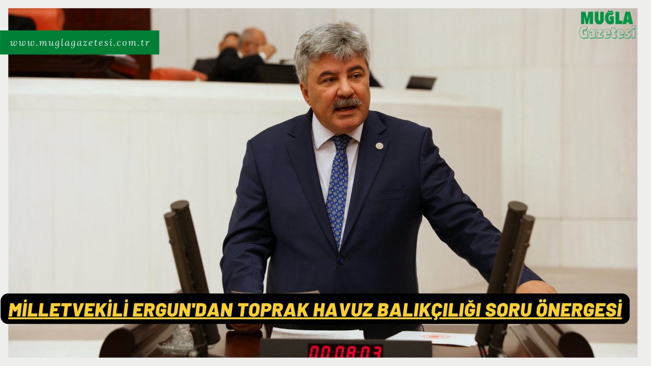 MİLLETVEKİLİ ERGUN'DAN TOPRAK HAVUZ BALIKÇILIĞI SORU ÖNERGESİ