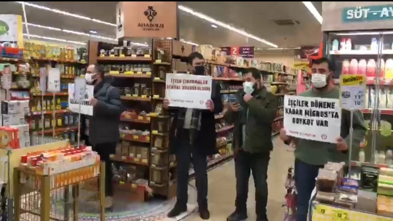 TİP'TEN MİGROS ÇALIŞANLARINA DESTEK