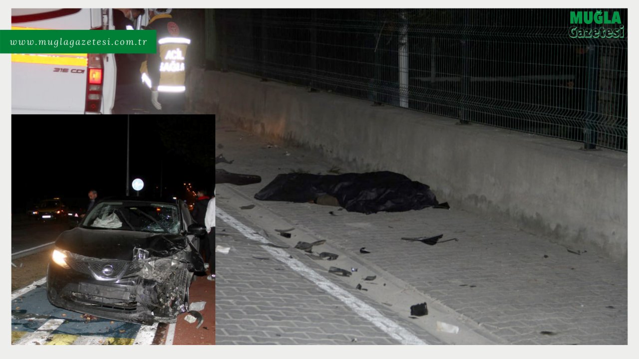 OTOMOBİLİN ÇARPTIĞI MOTOSİKLETLİ HAYATINI KAYBETTİ