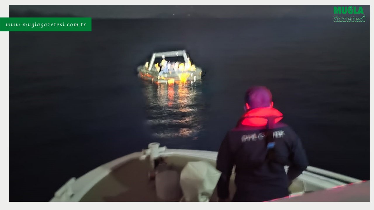 Bodrum açıklarında 19 düzensiz göçmen kurtarıldı