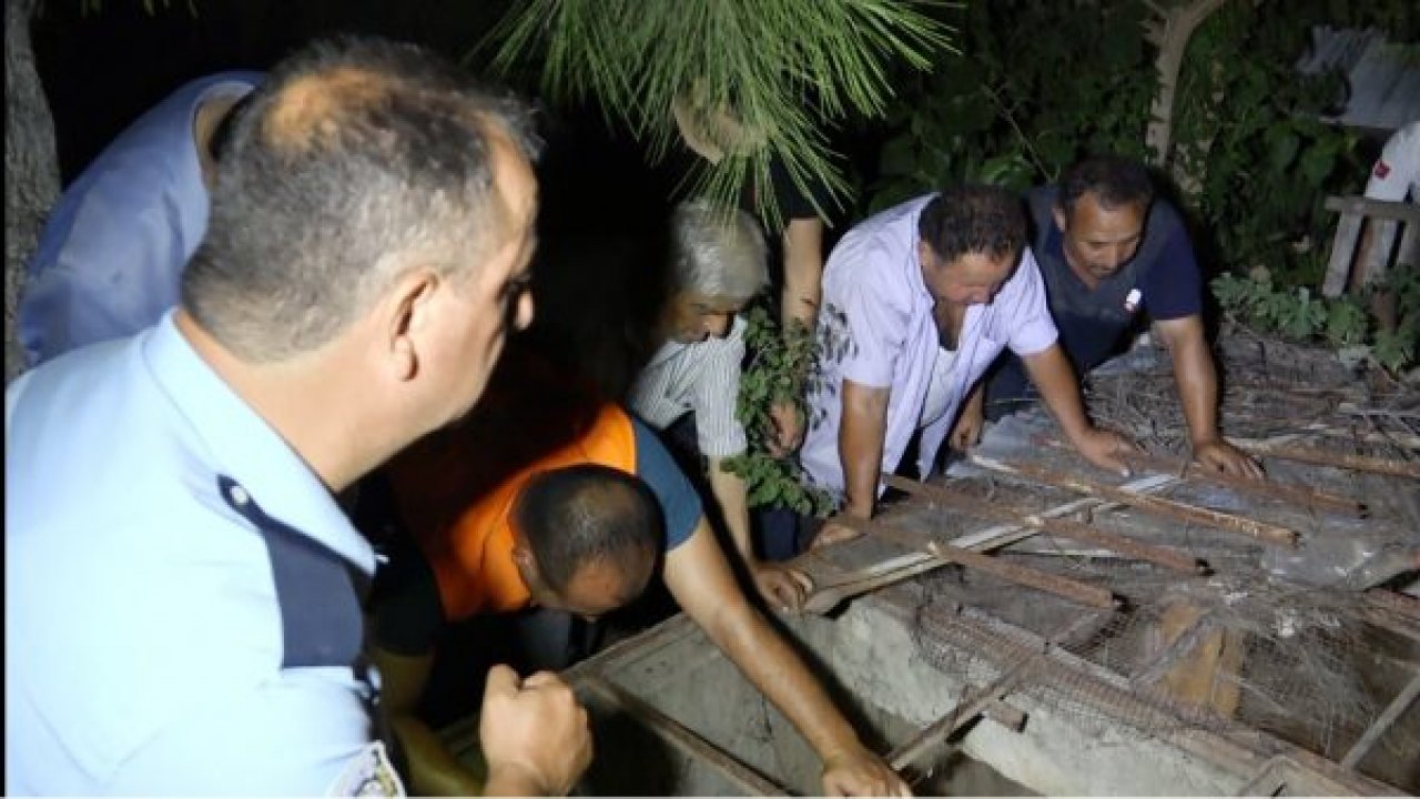 Kuyuda mahsur kaldı