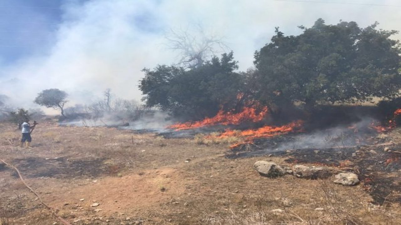 Bilinçsizce yakılan çöp yangın çıkardı