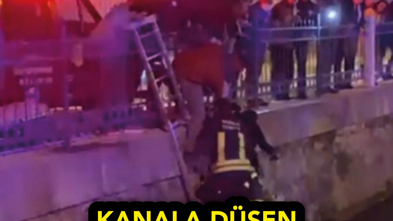 KANALA DÜŞEN 3 VATANDAŞ KURTARILDI
