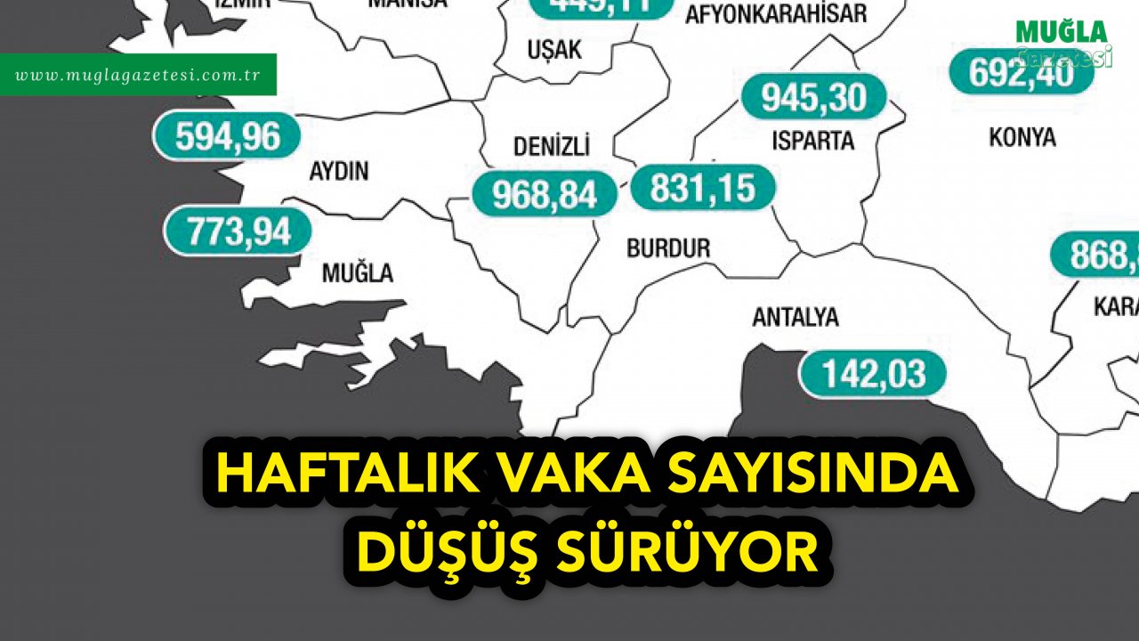 HAFTALIK VAKA SAYISINDA DÜŞÜŞ SÜRÜYOR