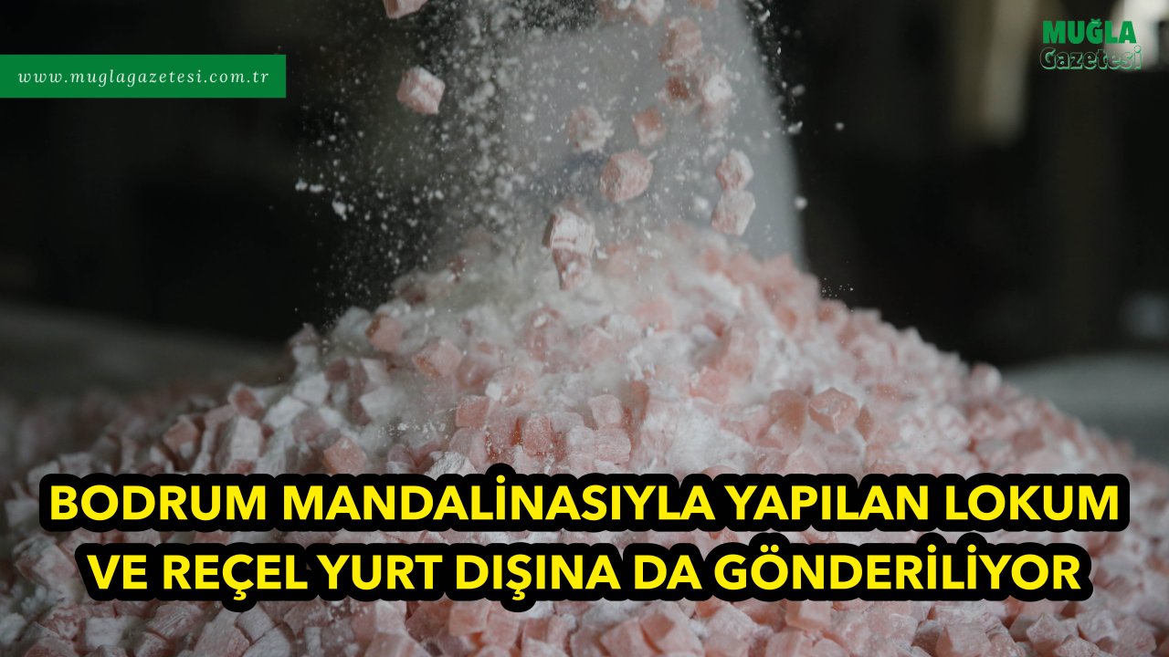 BODRUM MANDALİNASIYLA YAPILAN LOKUM VE REÇEL YURT DIŞINA DA GÖNDERİLİYOR