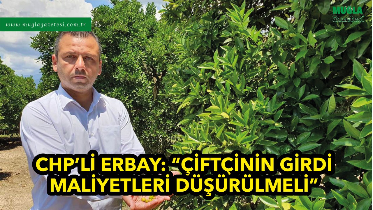 CHP’Lİ ERBAY: “ÇİFTÇİNİN GİRDİ MALİYETLERİ DÜŞÜRÜLMELİ”