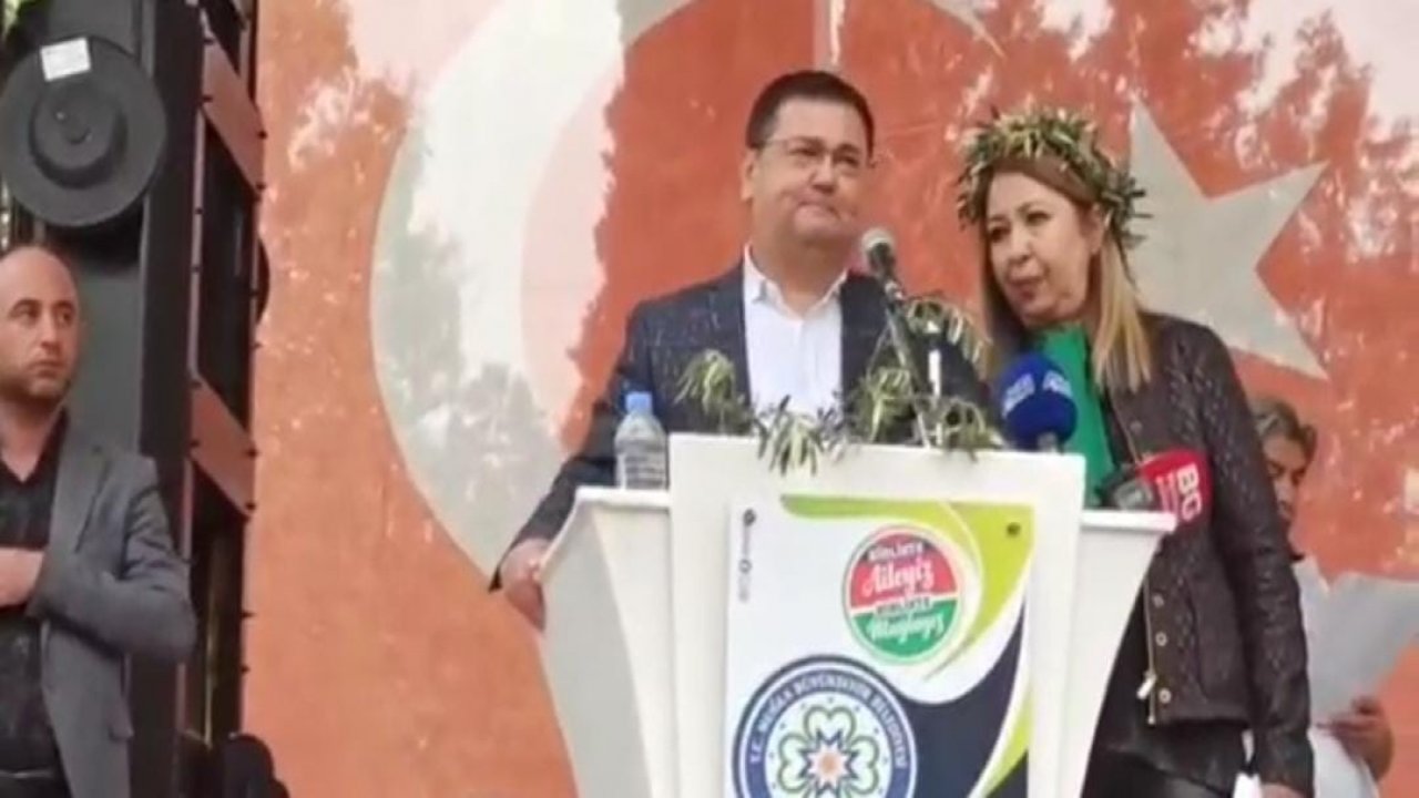 ZEYTİN MİTİNGİNDE BAŞKAN TOKAT PROTESTO EDİLDİ