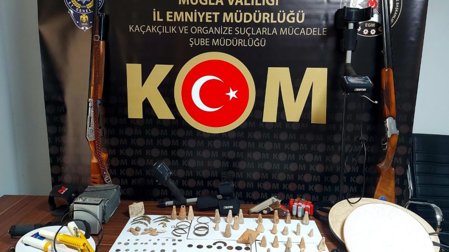 TARİHİ ESER KAÇAKÇILARINA OPERASYONDA 2 KİŞİ GÖZALTINA ALINDI