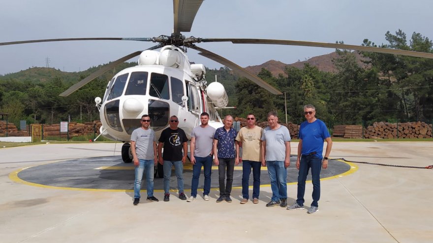 MUĞLA’DA İLK YANGIN HELİKOPTERİ GÖREVE BAŞLADI