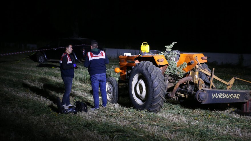 OT BİÇME MAKİNESİNİN FIRLATTIĞI TAŞ BAŞINA İSABET EDEN KİŞİ ÖLDÜ