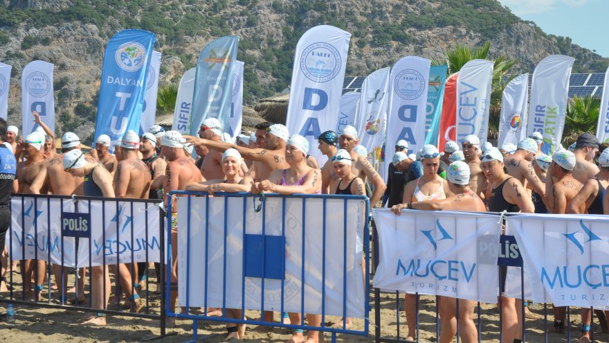 5. ULUSLARARASI DALYAN AÇIK SU YÜZME YARIŞMASI YAPILDI