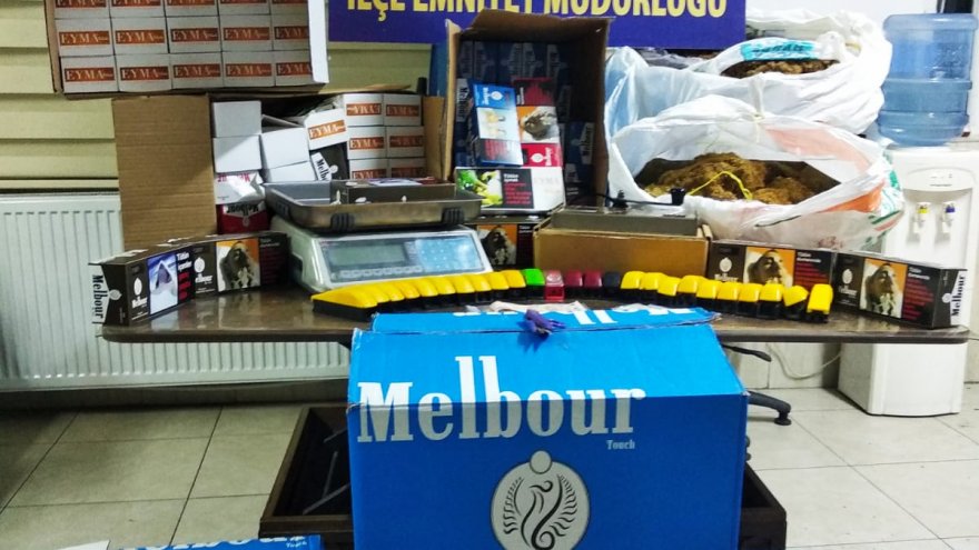 SAHTE VE GÜMRÜK KAÇAĞI TÜTÜN ÜRÜNÜ OPERASYONUNDA 3 ŞÜPHELİ YAKALANDI