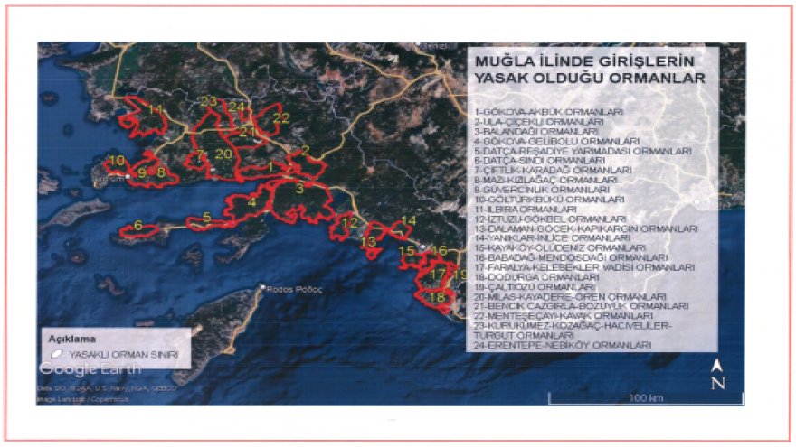 MUĞLA ORMAN YANGINLARINA KARŞI TEYAKKUZA GEÇTİ|24 ORMANLIK ALANA GİRİŞLER YASAKLANDI