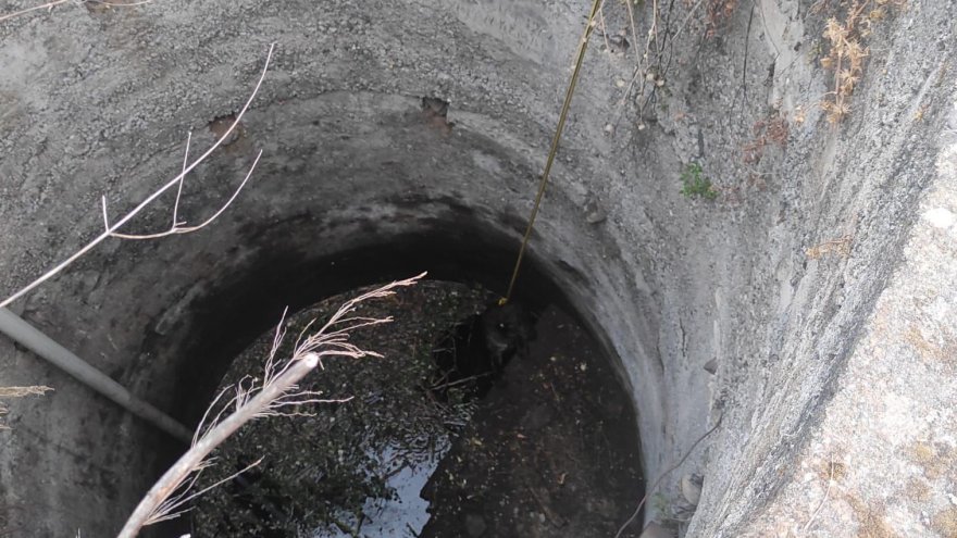 KUYUYA DÜŞEN KÖPEĞİ İTFAİYE KURTARDI